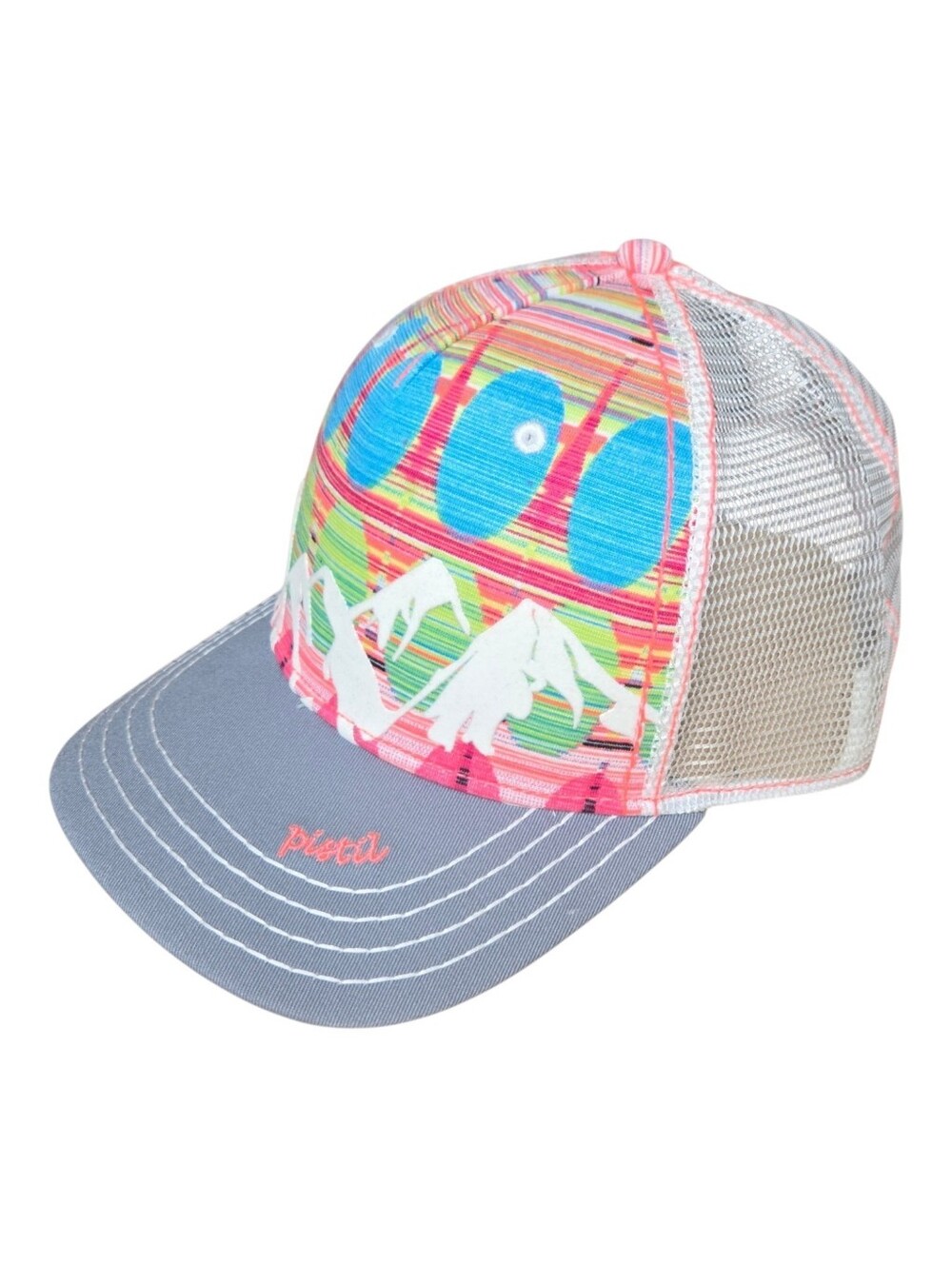 Pistil Womens Pink Outdoor Mountains McKinley Trucker Hat